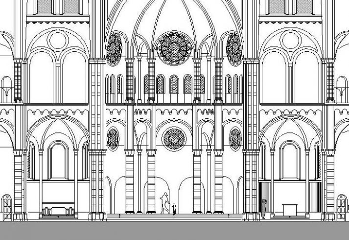 Petruskerk-doorsnede