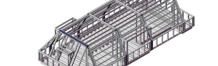 Prefab casco tussen Jordanese panden Amsterdam
