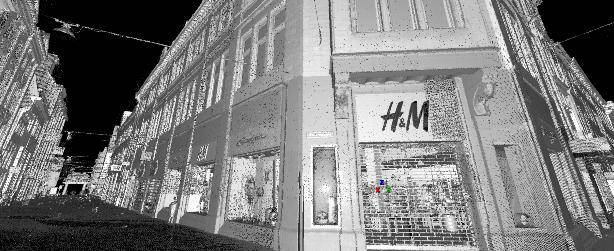 Pointcloud gevel inmeten winkel